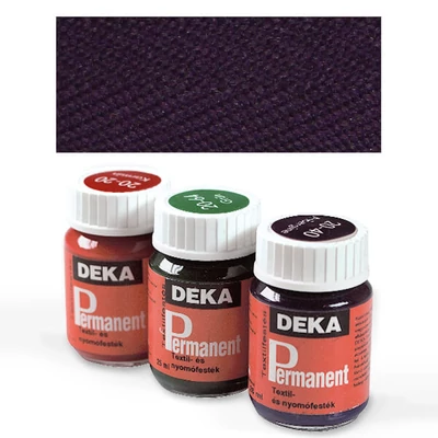 Deka Permanent textilfesték világos anyagra - 40 padlizsán