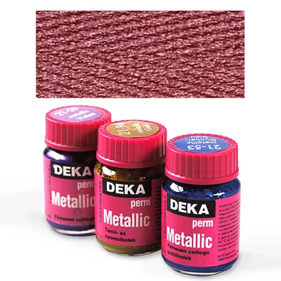 Deka Perm Metallic metál textilfesték 25 ml - 15 piros