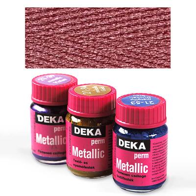 Deka Perm Metallic metál textilfesték 25 ml - 15 piros