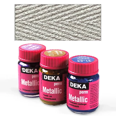 Deka Perm Metallic metál textilfesték 25 ml - 92 fehér