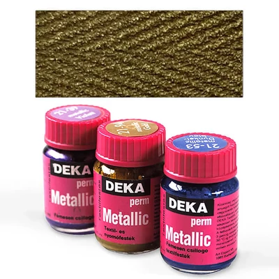 Deka Perm Metallic metál textilfesték 25 ml - 94 arany