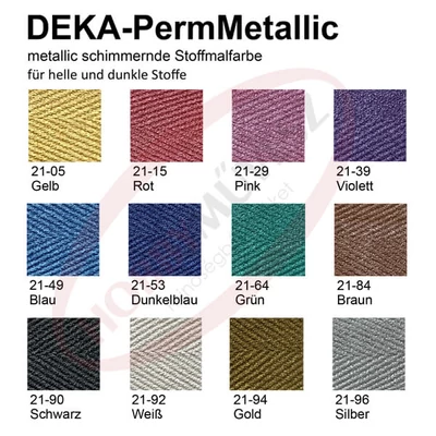 Deka Perm Metallic metál textilfesték 25 ml - különféle színekben
