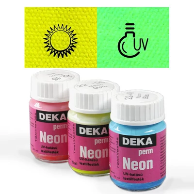 Deka Perm Neon textilfesték 25 ml - 05 sárga