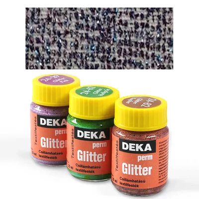 Deka Perm Glitter csillámos textilfesték 25 ml - 98 konfetti