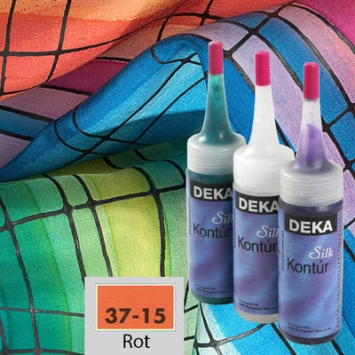 Deka Silk selyemkontúr 30 ml - 15 piros