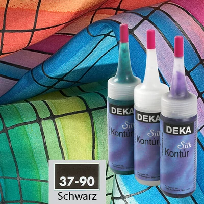Deka Silk selyemkontúr 30 ml - 90 fekete