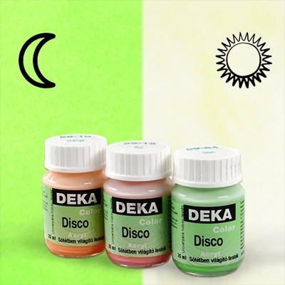 Deka Color Disco sötétben világító festék - 02 pezsgő