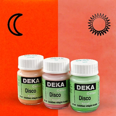 Deka Color Disco sötétben világító festék - 15 pink