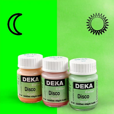 Deka Color Disco sötétben világító festék - 64 zöld