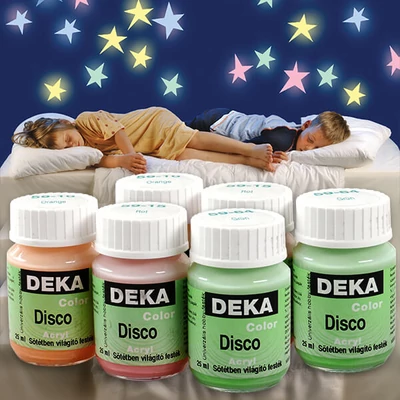 Deka Color Disco sötétben világító festék - különféle színekben