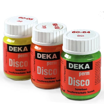 Deka Perm Disco sötétben világító textilfesték - különféle színekben