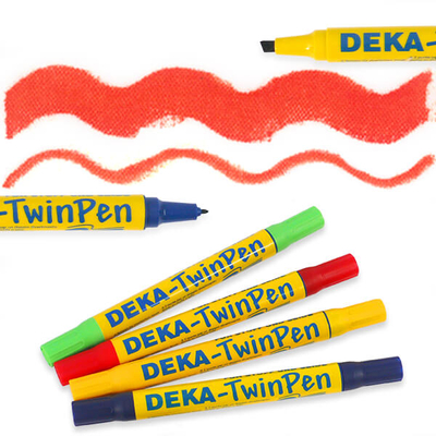 Deka TwinPen kétvégű textilfilc - 19 piros
