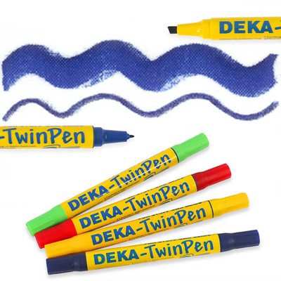 Deka TwinPen kétvégű textilfilc - 49 kék