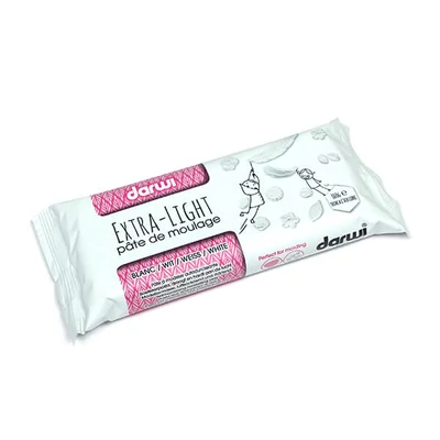 Darwi Extra Light levegőn száradó gyurma, 160 g - fehér