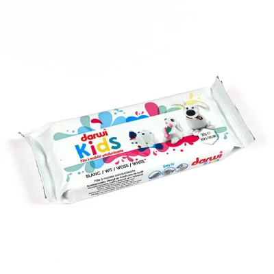 Darwi Kids levegőn száradó gyurma, 500 g - fehér