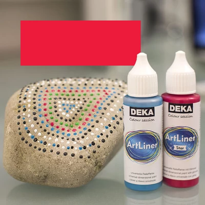 Deka Art Liner, univerzális 3D festék, 30 ml - piros