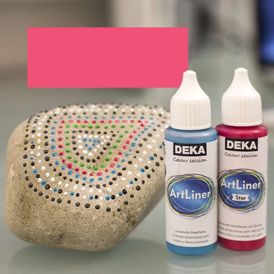 Deka Art Liner, univerzális 3D festék, 30 ml - rózsaszín