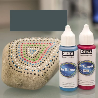 Deka Art Liner, univerzális 3D festék, 30 ml - szürke