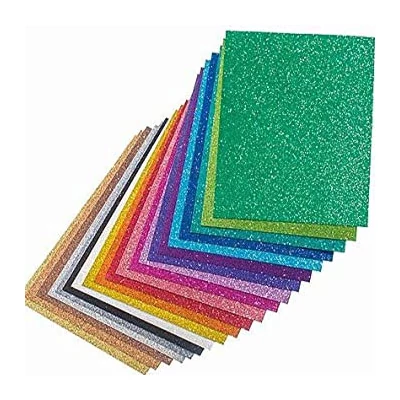 Glitterkarton, A4, 200 g - különféle színekben