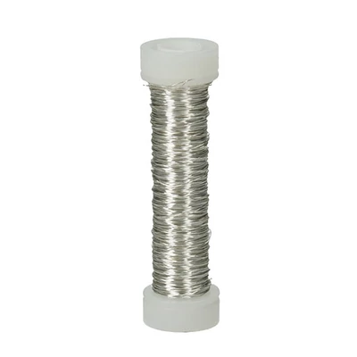 Ékszer drót, 0,18 mm, 25 m - metál ezüst
