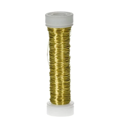 Ékszer drót, 0,18 mm, 25 m - metál arany