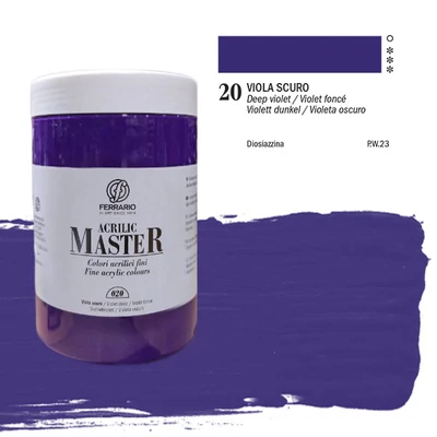 Ferrario Master akrilfesték, 1000 ml - 20, deep violet