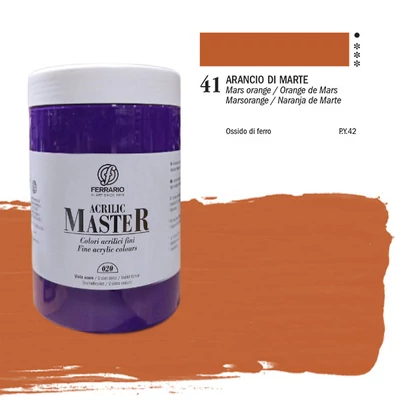 Ferrario Master akrilfesték, 1000 ml - 41, mars orange
