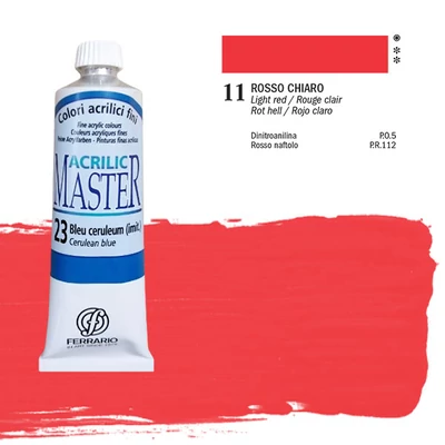 Ferrario Master akrilfesték, 60 ml - 11, light red