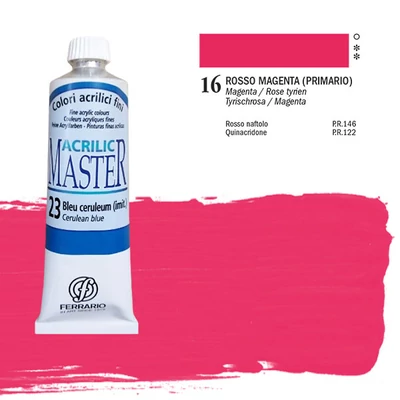 Ferrario Master akrilfesték, 60 ml - 16, tyrian rose