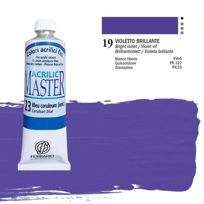Ferrario Master akrilfesték, 60 ml - 19, bright violet