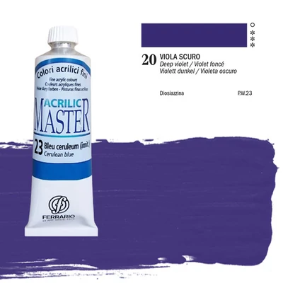 Ferrario Master akrilfesték, 60 ml - 20, deep violet