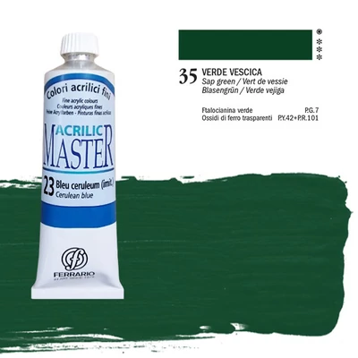 Ferrario Master akrilfesték, 60 ml - 35, sap green