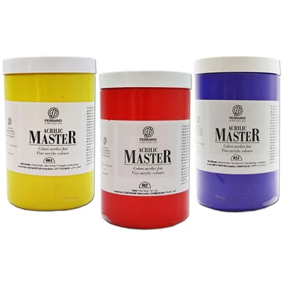 Ferrario Master akrilfesték, 1000 ml - különféle színekben