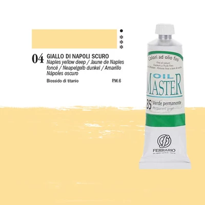 Ferrario Master olajfesték, 60 ml - 04, naples yellow deep