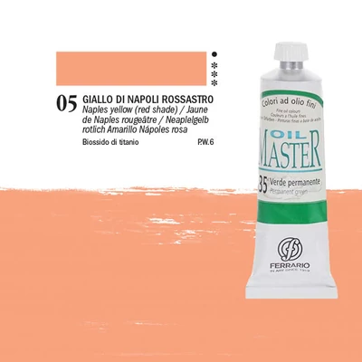 Ferrario Master olajfesték, 60 ml - 05, naples yellow/red shade