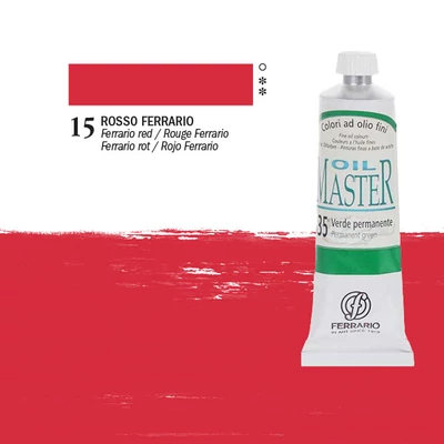 Ferrario Master olajfesték, 60 ml - 15, ferrario red
