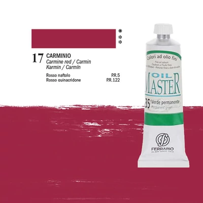 Ferrario Master olajfesték, 60 ml - 17, carmine red
