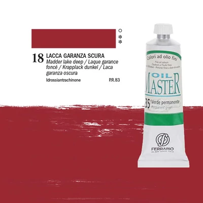 Ferrario Master olajfesték, 60 ml - 18, madder lake deep