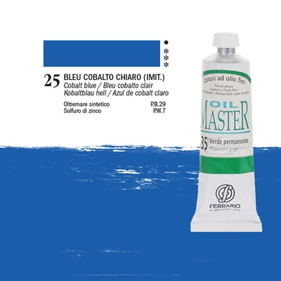 Ferrario Master olajfesték, 60 ml - 25, cobalt blue