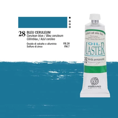 Ferrario Master olajfesték, 60 ml - 28, cerulean blue
