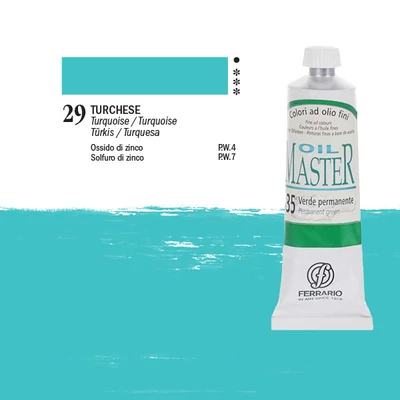 Ferrario Master olajfesték, 60 ml - 29, turquoise