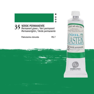 Ferrario Master olajfesték, 60 ml - 35, permanent green