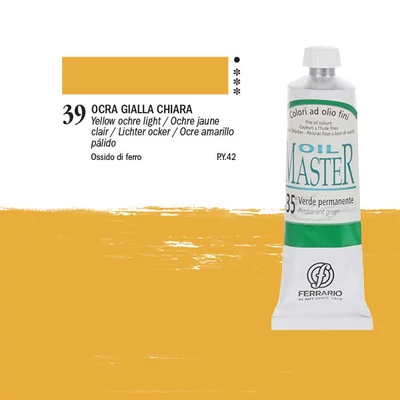 Ferrario Master olajfesték, 60 ml - 39, yellow ochre light