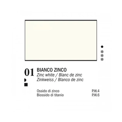 Ferrario Van Dyck olajfesték, 20 ml - 01, zinc white