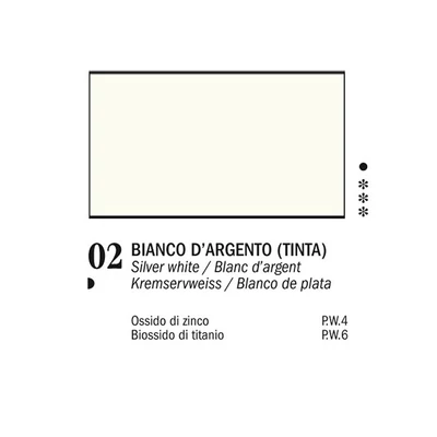 Ferrario Van Dyck olajfesték, 20 ml - 02, silver white