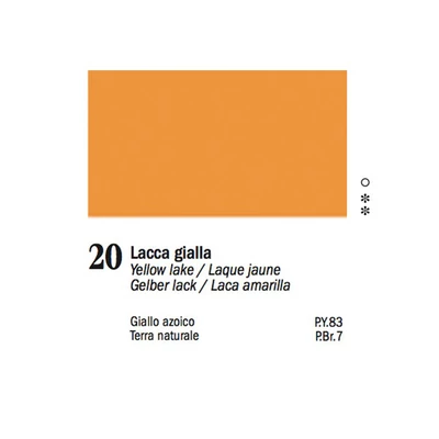 Ferrario Van Dyck olajfesték, 20 ml - 20, yellow lake