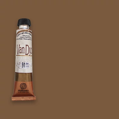 Ferrario Van Dyck olajfesték, 20 ml - 26, raw sienna