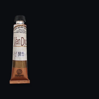 Ferrario Van Dyck olajfesték, 20 ml - 72, ivory black
