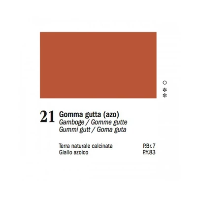 Ferrario Van Dyck olajfesték, 20 ml - 21, gamboge