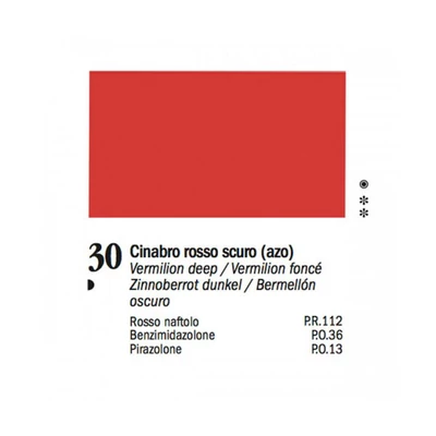 Ferrario Van Dyck olajfesték, 20 ml - 30, vermilion deep